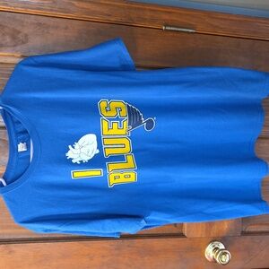 ST. LOUIS BLUES ''I Heart Blues' T-Shirt, Sz. XL